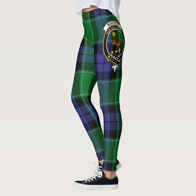 Scotstee Clan Monteith Crest Tartan Women Leggings (Esquerda)
