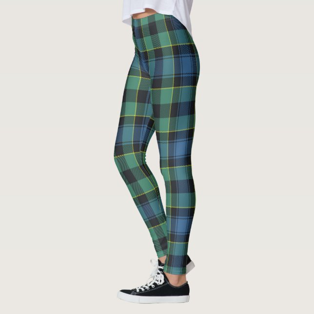 Scotstee Clan Mouat Ancient Tartan Women Leggings (Esquerda)