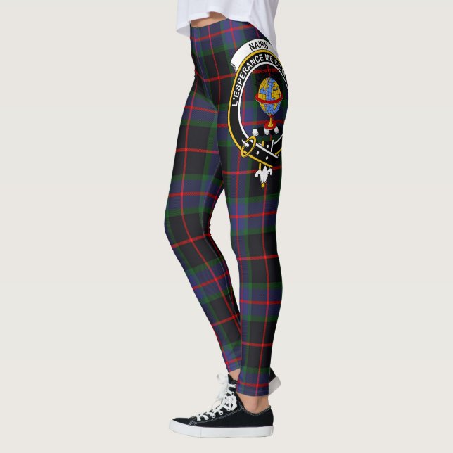 Scotstee Clan Nairn Crest Tartan Women Leggings (Esquerda)