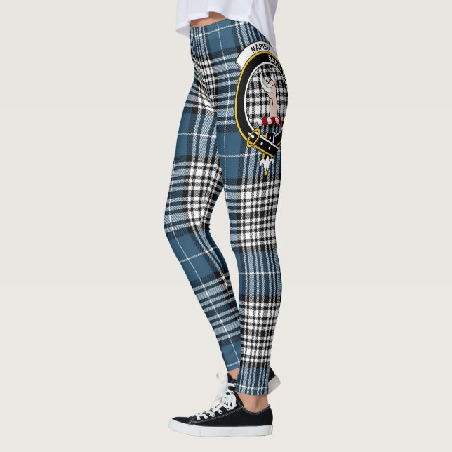 Scotstee Clan Napier Crest Tartan Women Leggings (Esquerda)