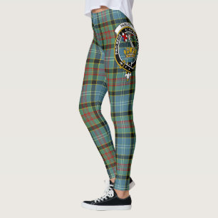 Scotstee Clan Paisley Crest Tartan Women Leggings