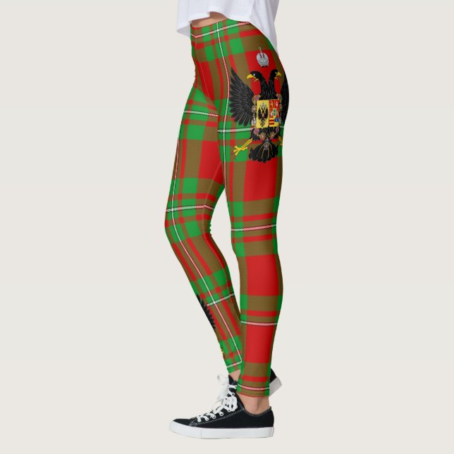 Scotstee Clan Peter Crest Tartan Women Leggings (Esquerda)