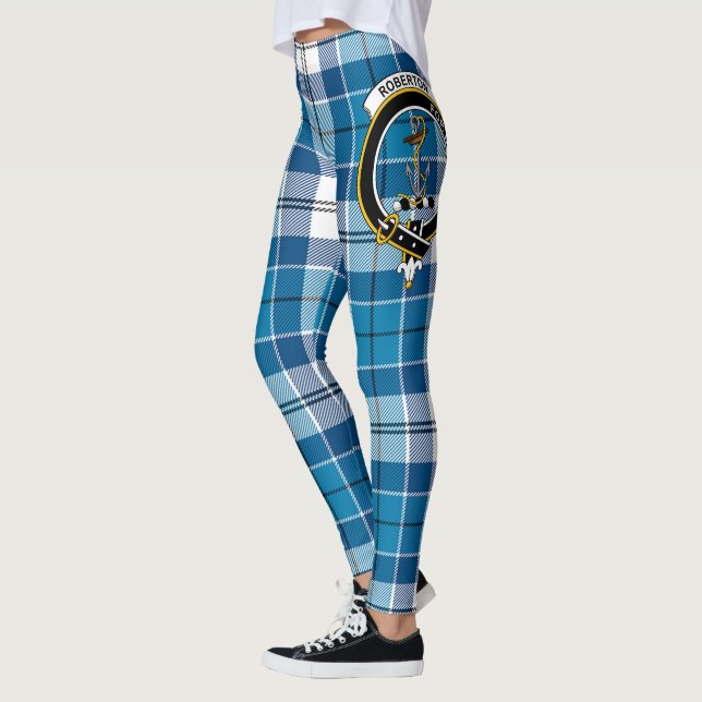 Scotstee Clan Roberton Crest Tartan Women Leggings (Esquerda)