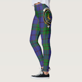 Scotstee Clan Strachan Crest Tartan Women Leggings