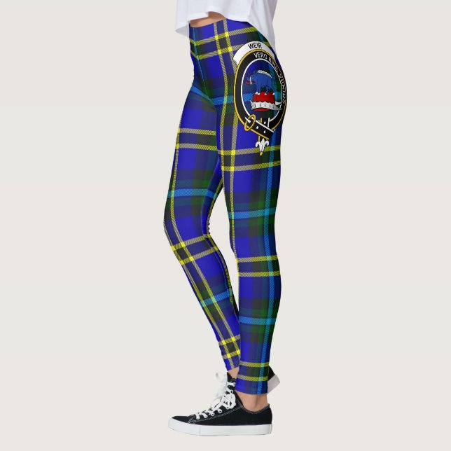 Scotstee Clan Weir Crest Tartan Women Leggings (Esquerda)