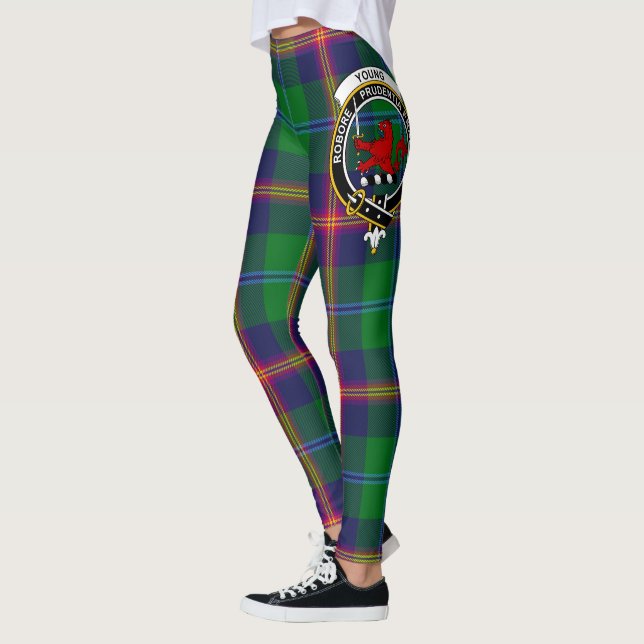 Scotstee Clan Young Crest Tartan Women Leggings (Esquerda)