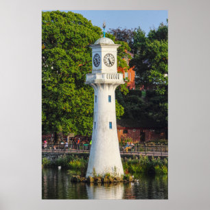 Scott Monument - Lago Roath Park, Cardiff Poster