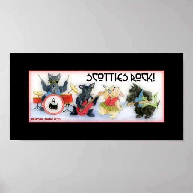 Scotties Rock Poster (Frente)