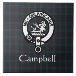Scottish Campbell Crest Crachá & Tartan