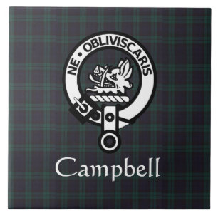 Scottish Campbell Crest Crachá & Tartan
