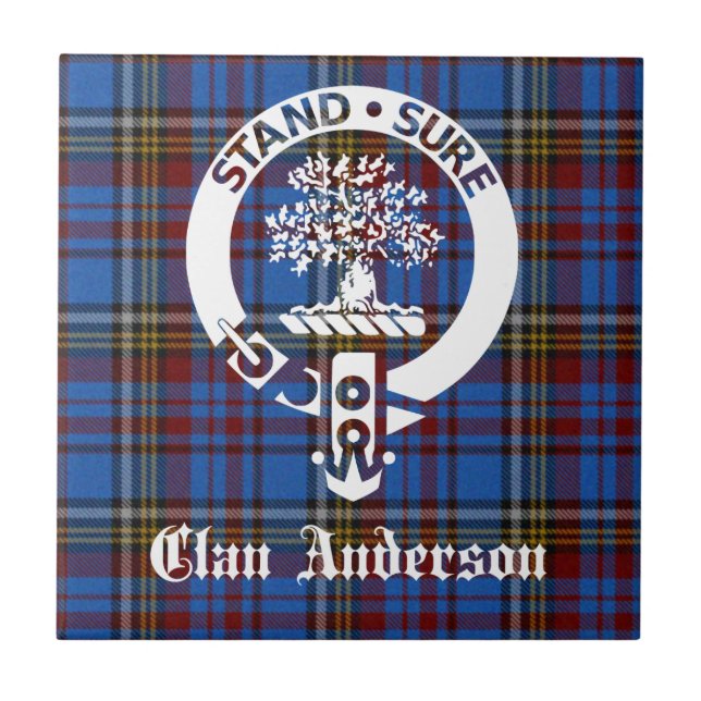 Scottish Clan Anderson Crest & Tartan (Frente)