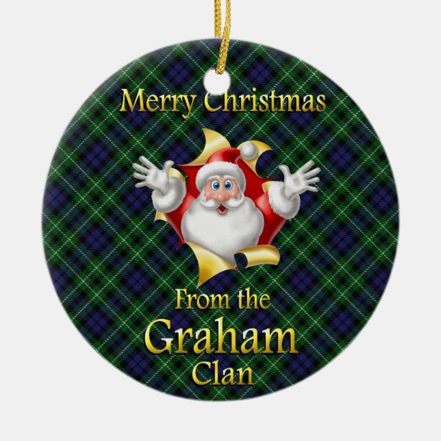 Scottish Clan Graham Enfeites de natal (Frente)