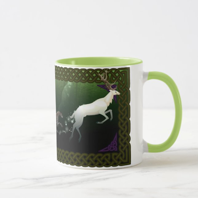 Scottish Deerhounds e caneca branca do veado (Direita)