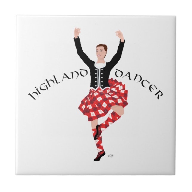 Scottish Highland Fling - Xadrez Vermelho (Frente)