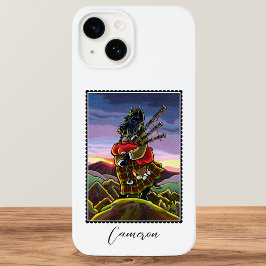 Scottish Terrier Bagpipe Kilt Dog Nome Personaliza