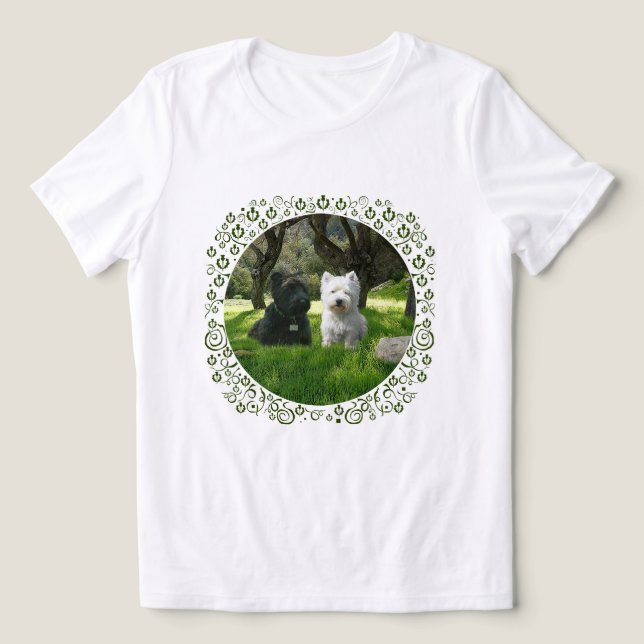 Scottish Terrier com Westie (Design frontal)
