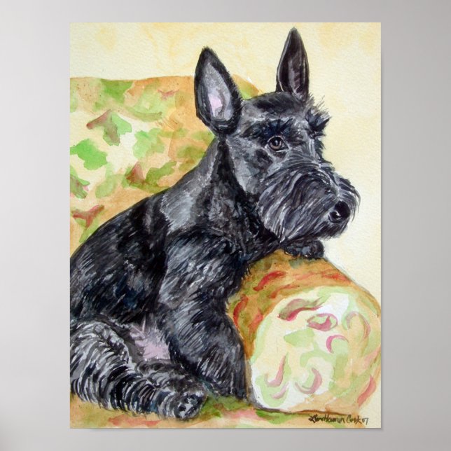 Scottish Terrier Impressão Poster (Frente)