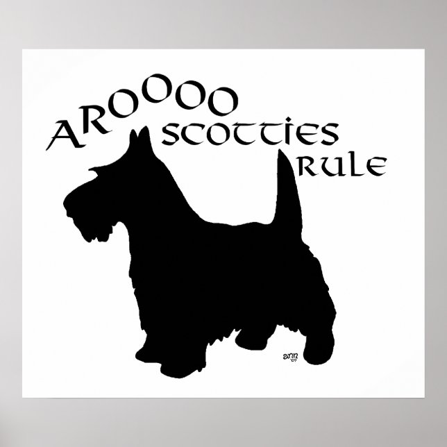 Scottish Terrier Poster (Frente)