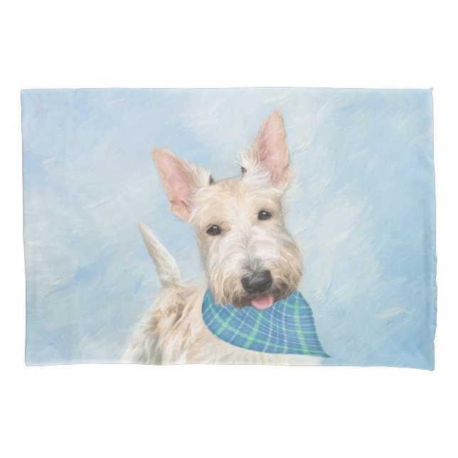 Scottish Terrier Wheaten Dog Painting (Frente)
