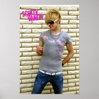 Scotty Vanity Flower Poster