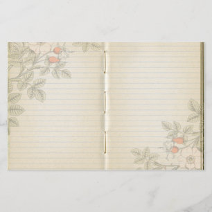 Scrapbook de Rosa Selvagem de Metade do Diário Vin