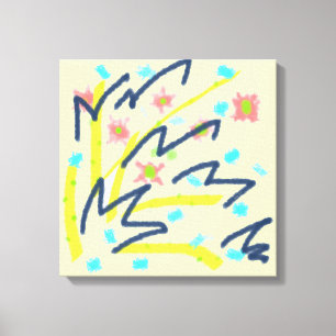 Scribble Buds Canvas