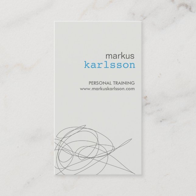 SCRIBBLE DE DESIGNER N.o 4 Cartão de visita (Frente)