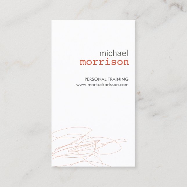 SCRIBBLE N.o 3 Cartão de visita (Frente)