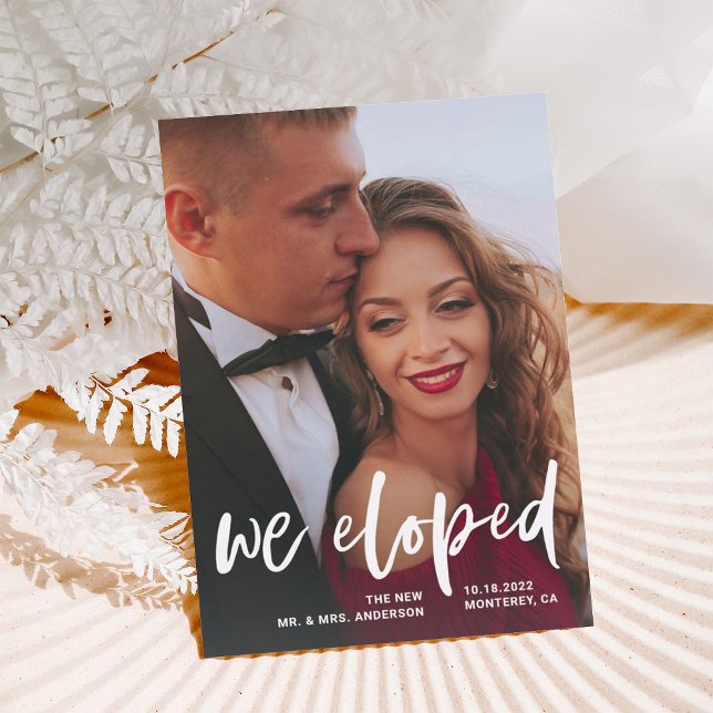 Script Casual | Anúncio de Casamento com Duas Foto (Criador carregado)