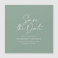 Script casual sage green typografia nativa
