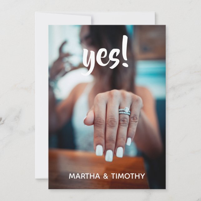 Script Casual Sim! Anúncio do Noivado de Fotografi (Frente)