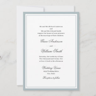 Script Clássico Convite de Casamento de Ambos os P