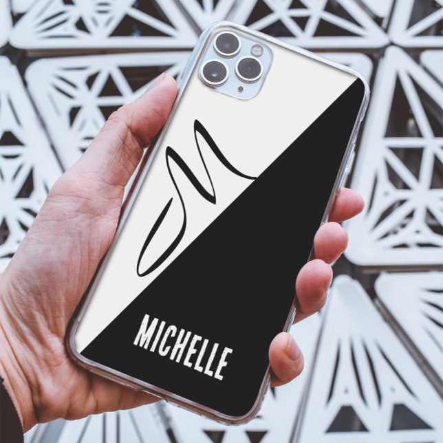 Script clássico dividido em preto e branco monogra (Criador carregado)