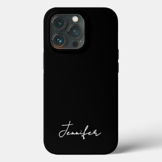 Script de assinatura de nome personalizado preto m