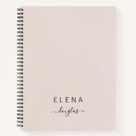 Script de Blush de Monograma Minimalista Moderno