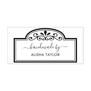 Script De Caligrafia Chic Feito À Mão Por Carimbo