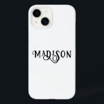 Script de Caligrafia de Nome Personalizado Moderno<br><div class="desc">A Simples Capa de telefone Personalizada de Nomes Personalizados de Caligrafia Script White iPhone Smart apresenta seu nome personalizado em um script de caligrafia manuscrito moderno em um simples fundo branco. Elaborado por ©Evco Studio www.zazzle.com/store/evcostudio</div>
