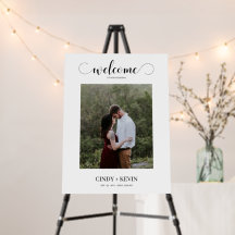 Script de Caligrafia Mínima Foto Casamento Bem-vin