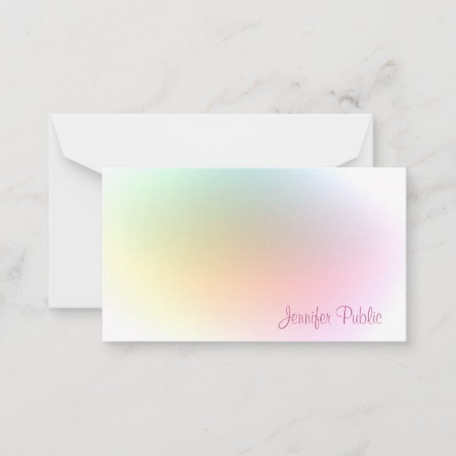 Script de Caligrafia Modelo Colorida Moderna (Frente)