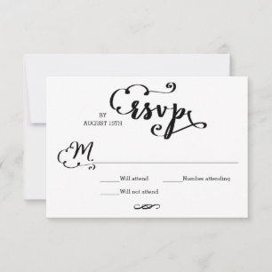 Script de Casamento Damask - Cartão de RSVP