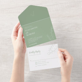 Script de Casamento Floral de Sage Simples Elegant