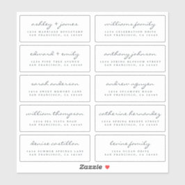 Script de etiquetas de endereço convidado ORDER 6"