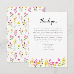Script de Flores Silvestres Agradecimento Funeral