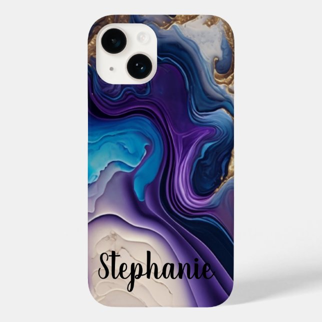 Script de Nome Dourado do Rosa de Puple Mable (Verso)