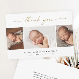 Script de Orçamento 3 Anúncio de Bebê Foto Agradec