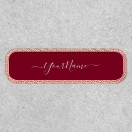 script elegante a cores burgundy