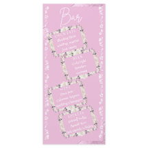 Script Elegante A Placa De Menu Drinks De Casament