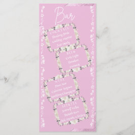 Script Elegante A Placa De Menu Drinks De Casament