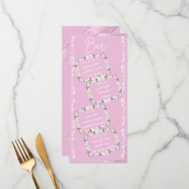 Script Elegante A Placa De Menu Drinks De Casament
