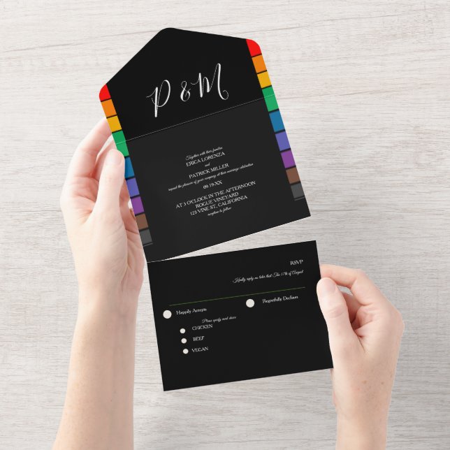 Script Elegante Minimalista do Rainbow Black (Tearaway)